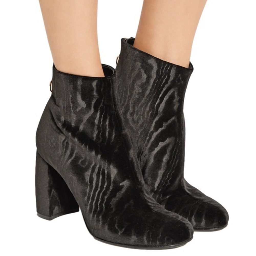 Stella McCartney Velvet Zip Up Ankle Boots